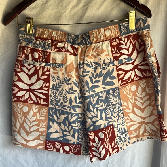 100% linen Sigrid Olsen drawstring shorts with pockets - Picture 2 of 3